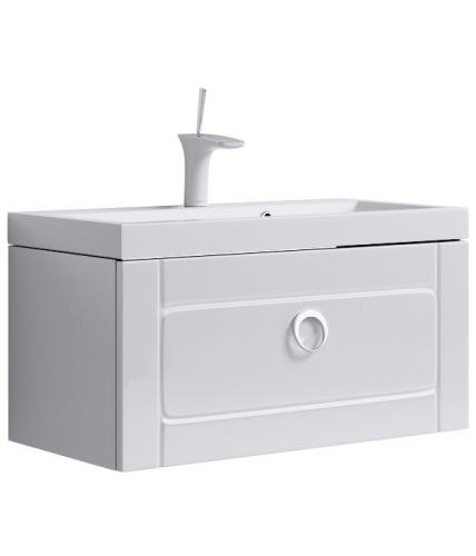 Тумба с умывальником AQWELLA  Infinity 80 Белый Inf.01.08/001